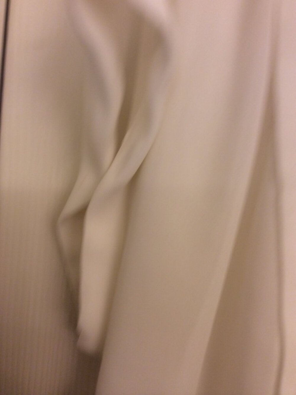 Worthington Women’s Sheer Blouse Size L Cream Short Sleeve 100% Polyester - NWT - Picture 3 of 5